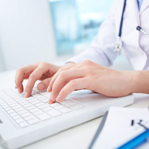 Medical record transcribing